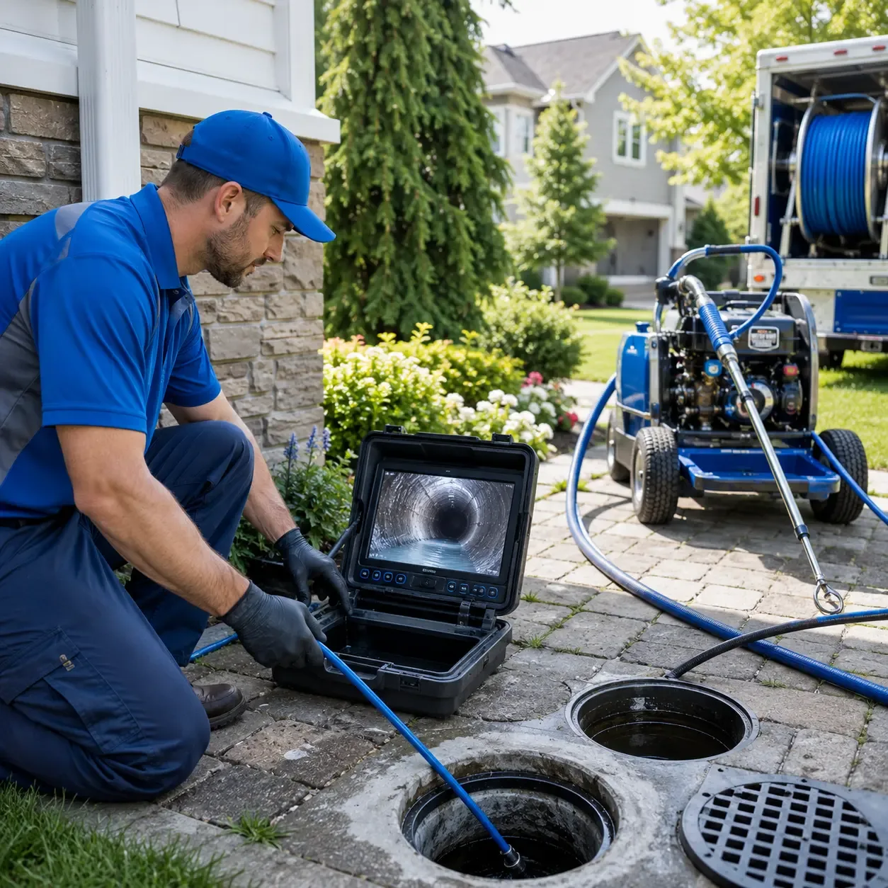 Outdoor drain cleaning professionals serving Weaverville, NC